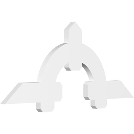 Ekena Millwork Ericson Architectural Grade PVC Gable Bracket, 60"W x 25"H x 2"D x 6"F, 10/12 Pitch GBP060X25X0206ERI00